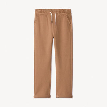 Boys' Classic Cotton Jogger – Camel Brown