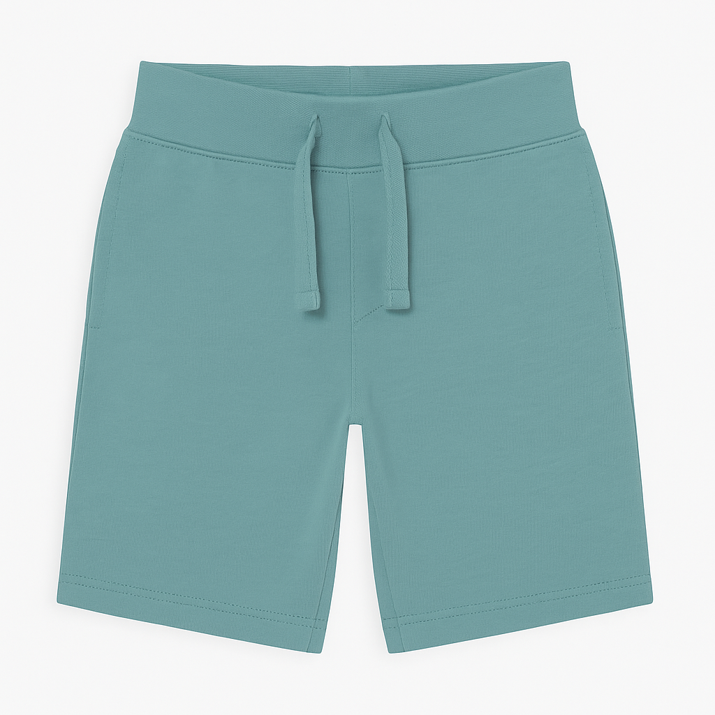 Boys’ Teal Blue Jersey Knit Shorts