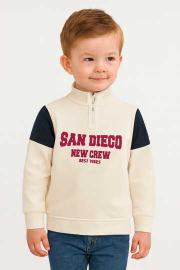 "San Diego Crew" Kids' Zip-Up Sweatshirt
