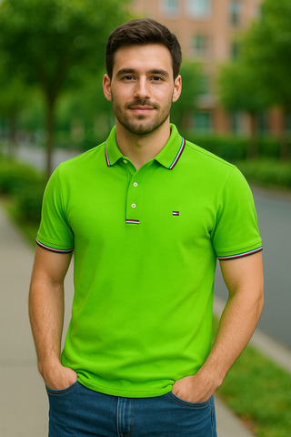 Men’s Classic Fit Polo Shirt – Lime Green