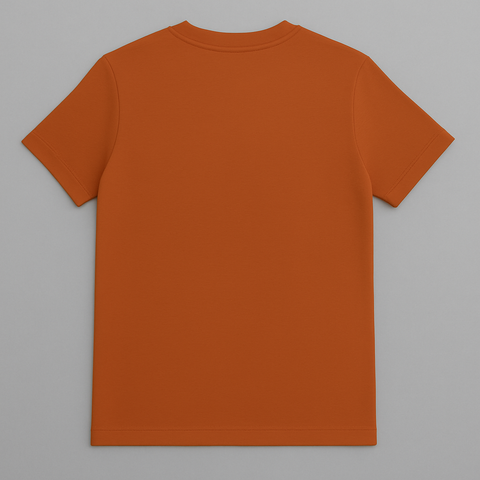 Classic Burnt Orange Crew Neck T-Shirt