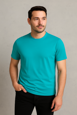 Teal Essential Crew Neck T-Shirt – Everyday Comfort Wear