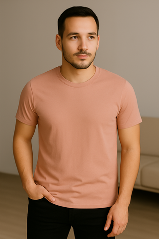 Classic Cotton T-Shirt – Soft Pastel Pink