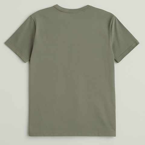 Essential Olive Green Crew Neck T-Shirt for Men