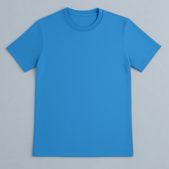Classic Sky Blue Crew Neck T-Shirt