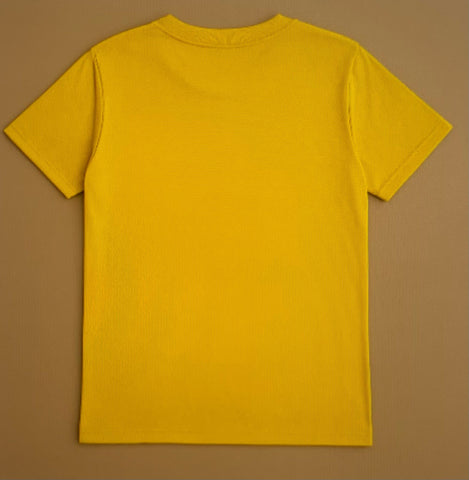 Boys' Yellow Motocross Stunt Graphic T-Shirt
