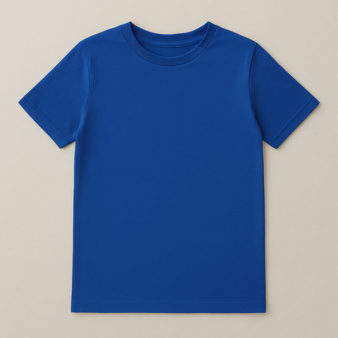 🌊 Kids’ Blue Sunset Surfer Graphic T-Shirt – Tropical Vibes Edition